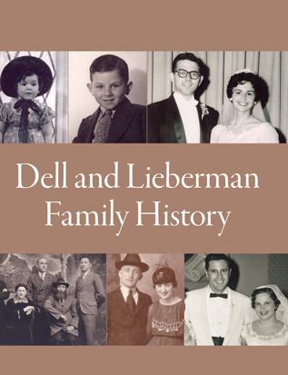 Dell and Lieberman Family History book cover